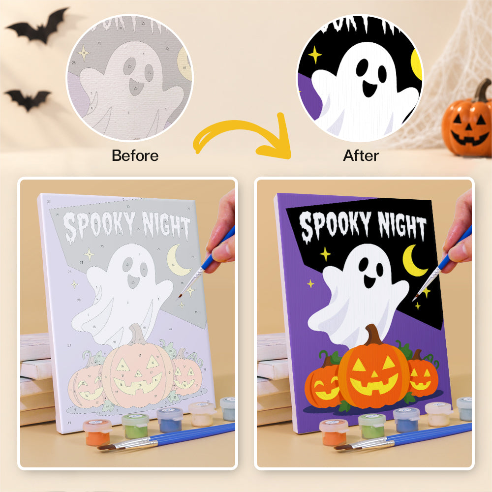 Bold Spooky Night mini paint by numbers – image 10