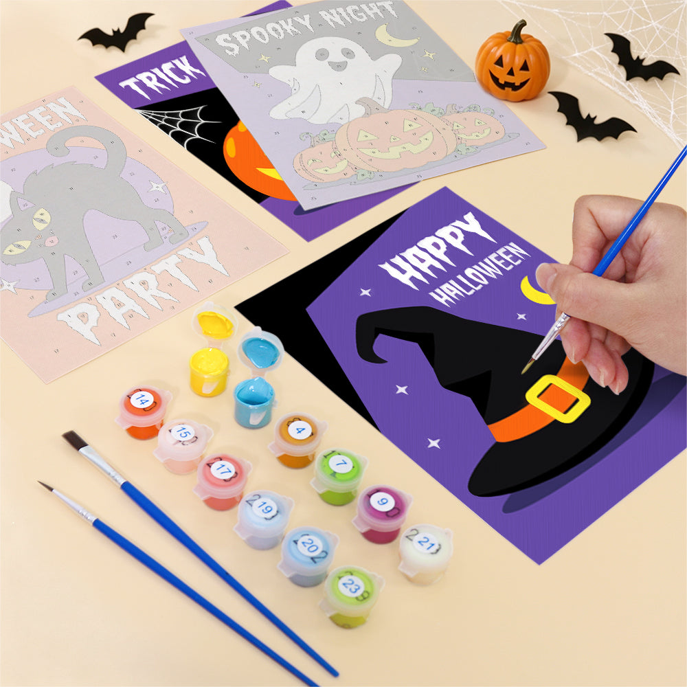 Bold Spooky Night mini paint by numbers – image 12