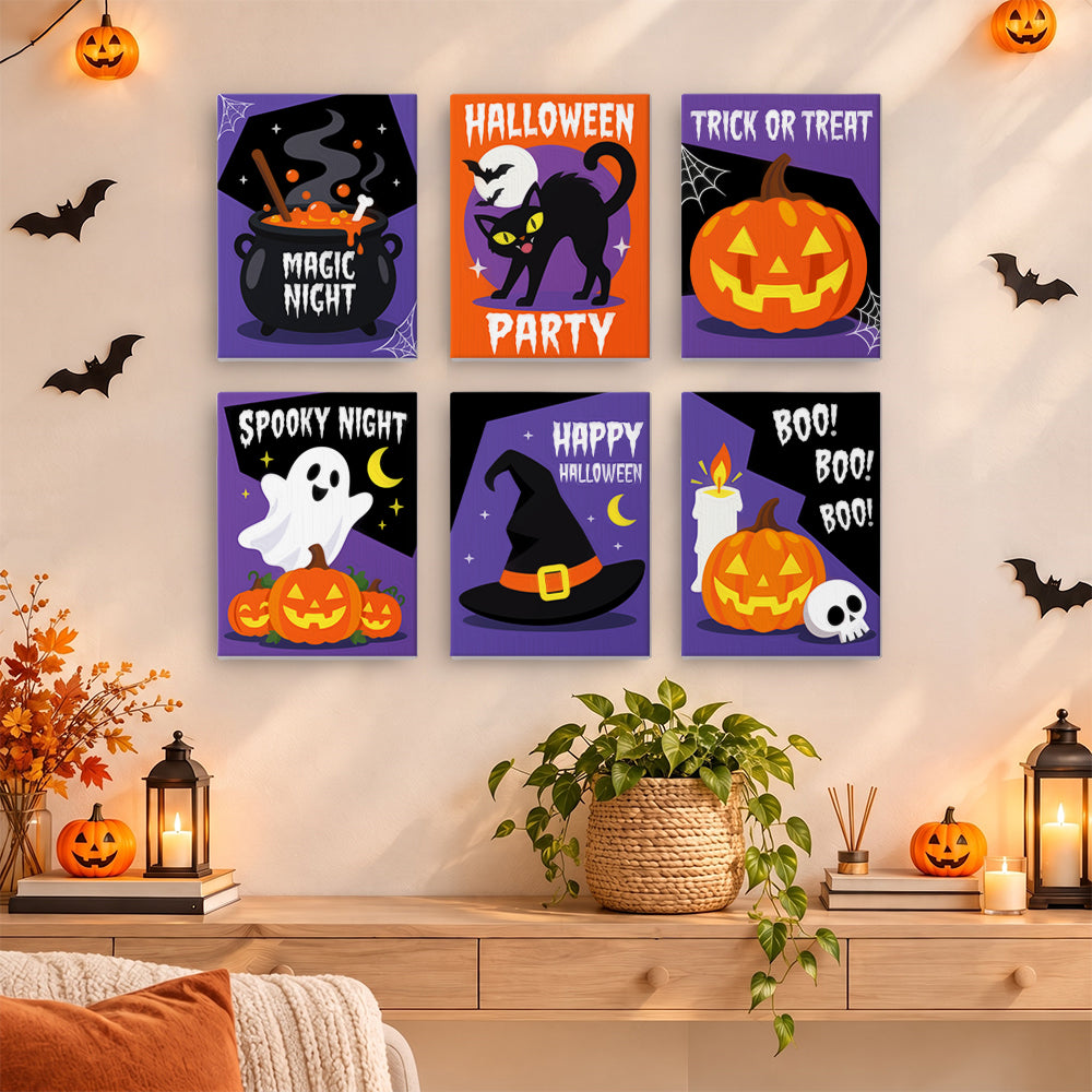 Bold Spooky Night mini paint by numbers – image 14
