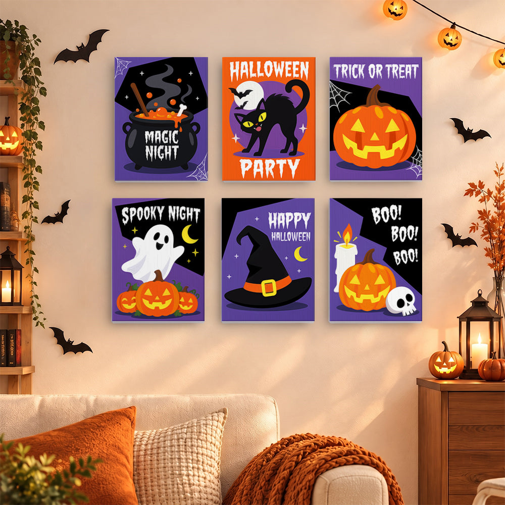 Bold Spooky Night mini paint by numbers – image 15