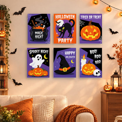Bold Spooky Night mini paint by numbers – image 15