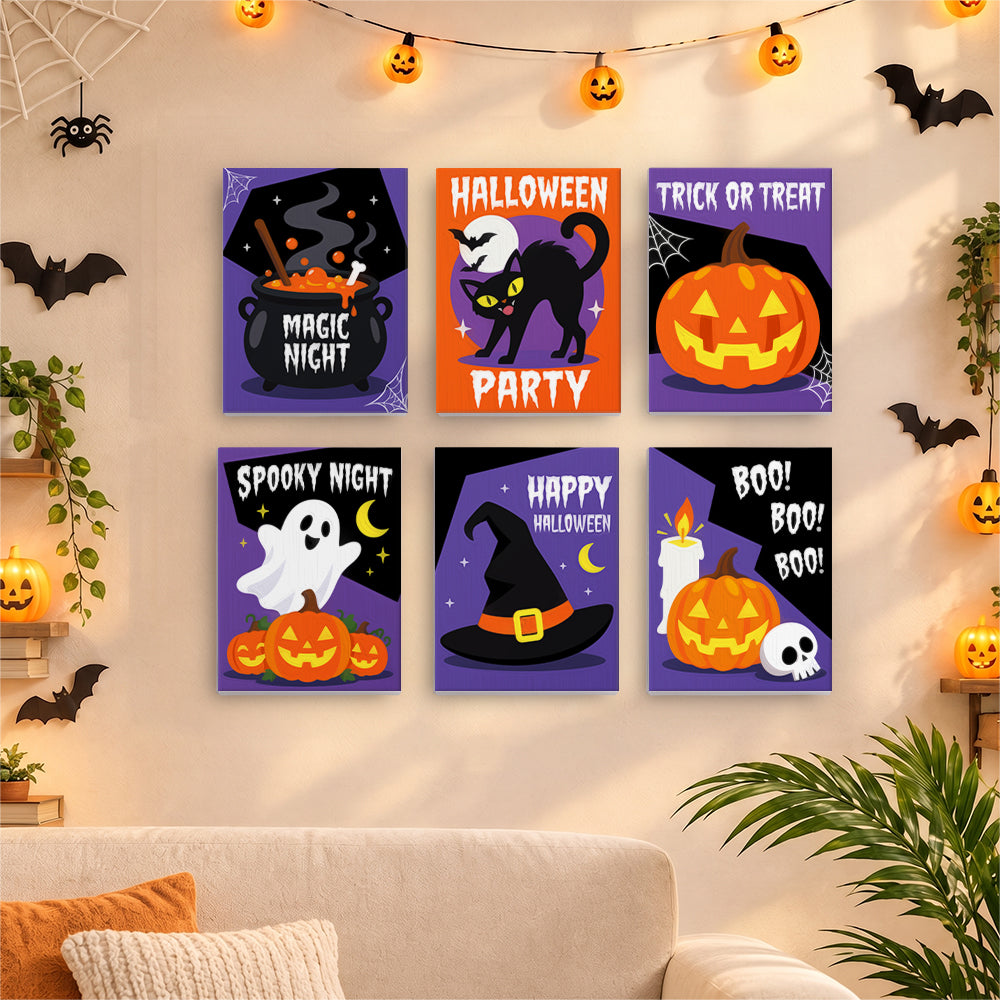 Bold Spooky Night mini paint by numbers – image 17