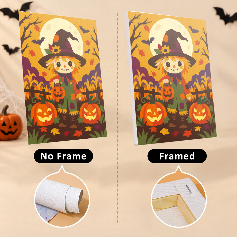 Daisy Ghost and Pumpkin Tower mini paint by numbers – image 13