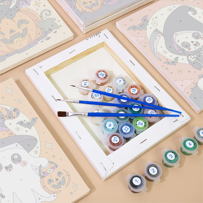 Cute Moonlit Halloween mini paint by numbers – image 2