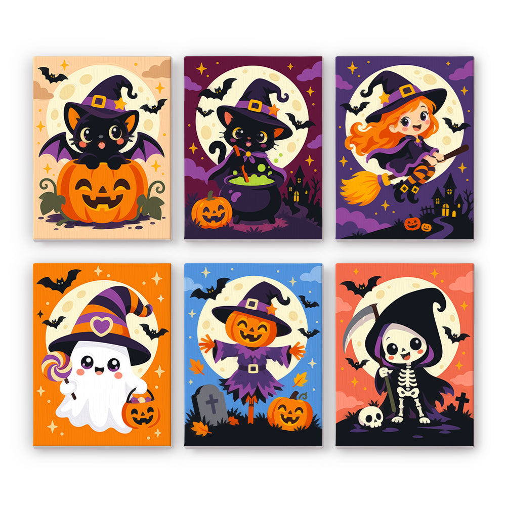 Cute Moonlit Halloween mini paint by numbers – image 7