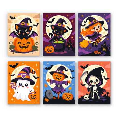 Cute Moonlit Halloween mini paint by numbers – image 7