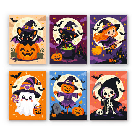 Cute Moonlit Halloween mini paint by numbers – image 7