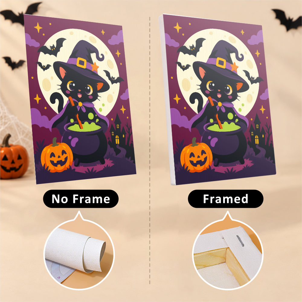 Cute Moonlit Halloween mini paint by numbers – image 13