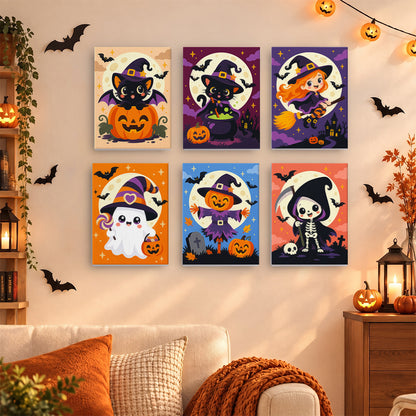 Cute Moonlit Halloween mini paint by numbers – image 15