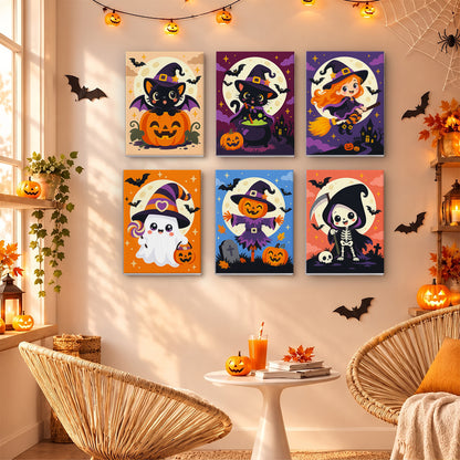 Cute Moonlit Halloween mini paint by numbers – image 16