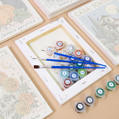 Vintage Botanical Halloween mini paint by numbers – image 2