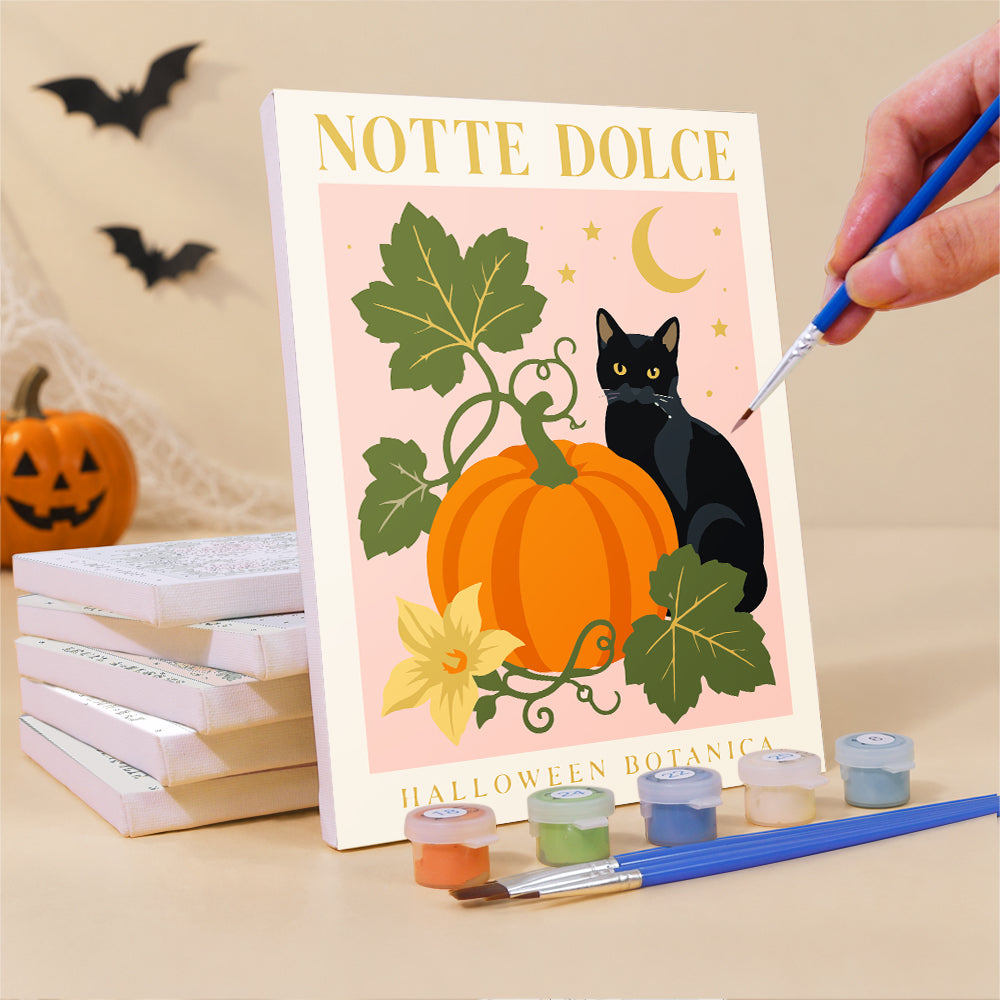 Vintage Botanical Halloween mini paint by numbers – image 3