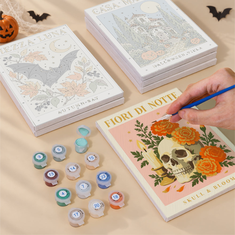 Vintage Botanical Halloween mini paint by numbers – image 4