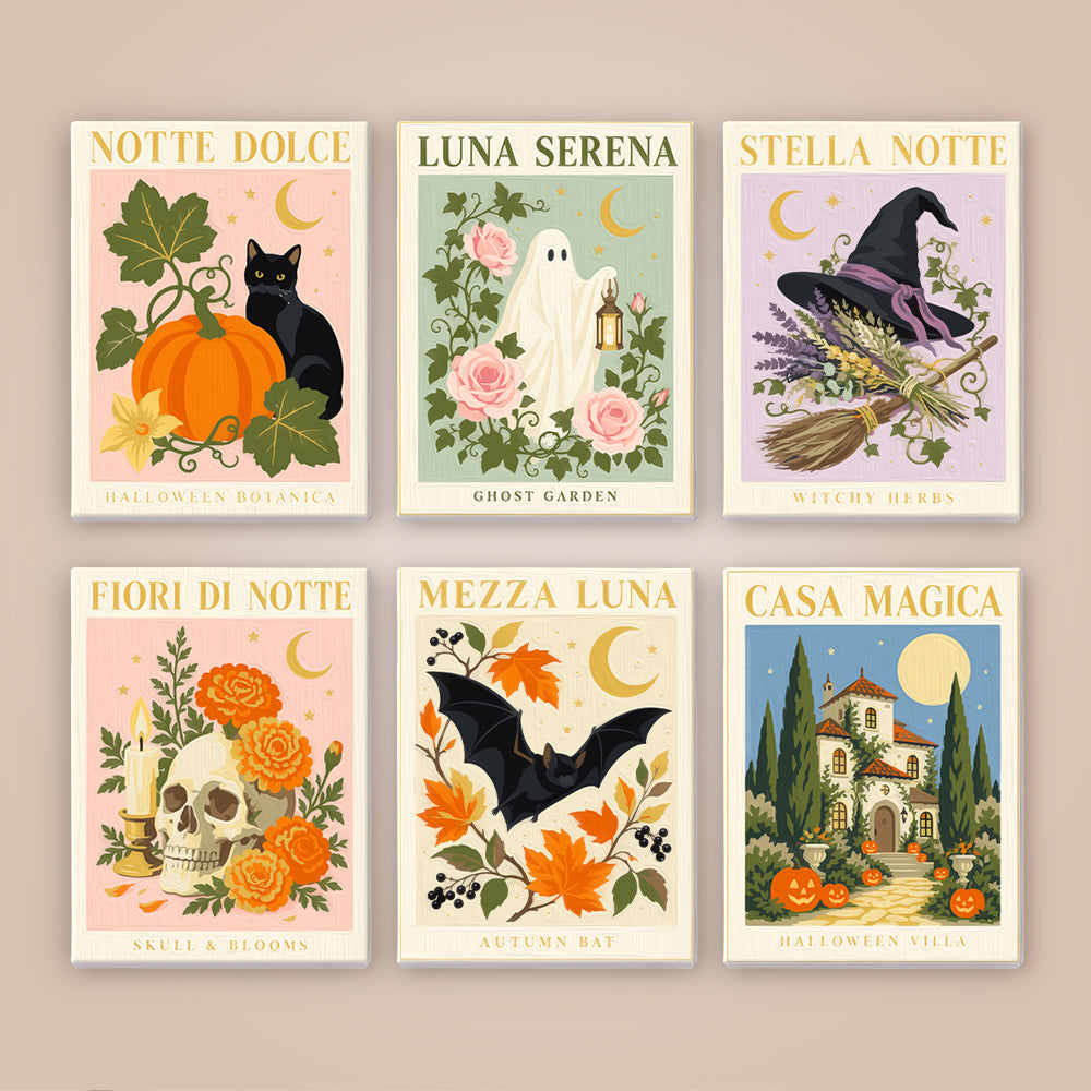 Vintage Botanical Halloween mini paint by numbers – image 8