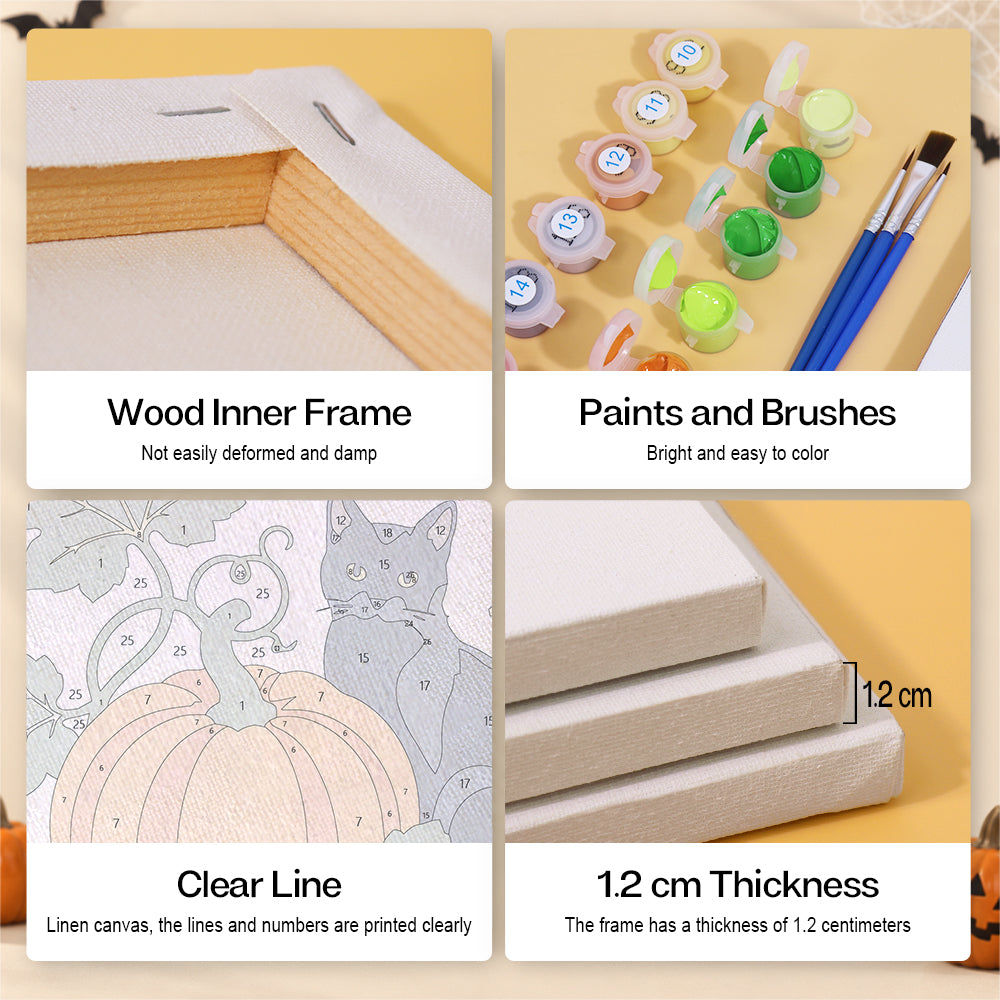 Vintage Botanical Halloween mini paint by numbers – image 9
