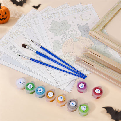 Vintage Botanical Halloween mini paint by numbers – image 11