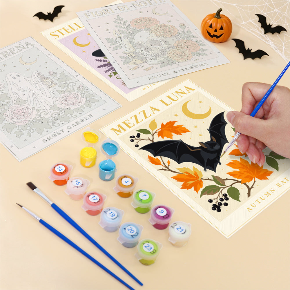 Vintage Botanical Halloween mini paint by numbers – image 12