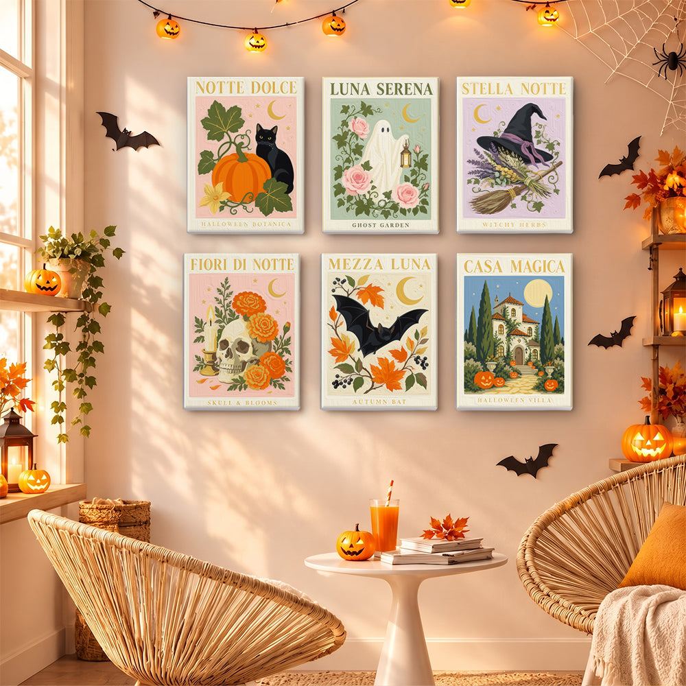 Vintage Botanical Halloween mini paint by numbers – image 16