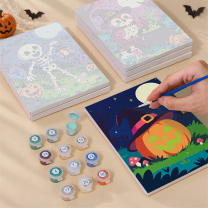Lantern Skeleton and Desert Mummy mini paint by numbers – image 4
