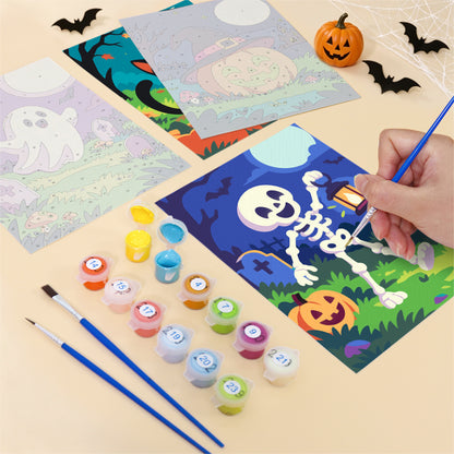 Lantern Skeleton and Desert Mummy mini paint by numbers – image 12
