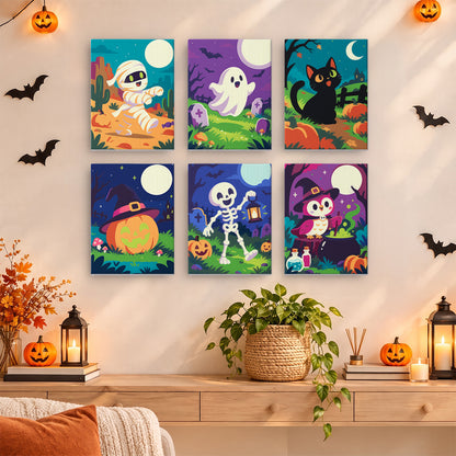 Lantern Skeleton and Desert Mummy mini paint by numbers – image 14
