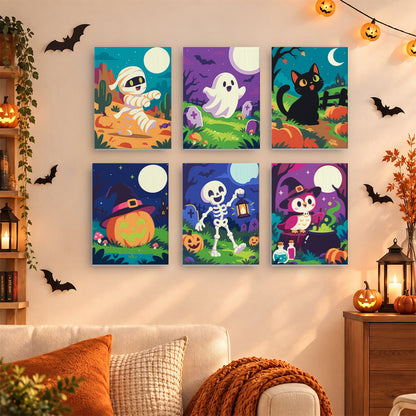 Lantern Skeleton and Desert Mummy mini paint by numbers – image 15