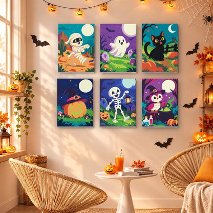 Lantern Skeleton and Desert Mummy mini paint by numbers – image 16