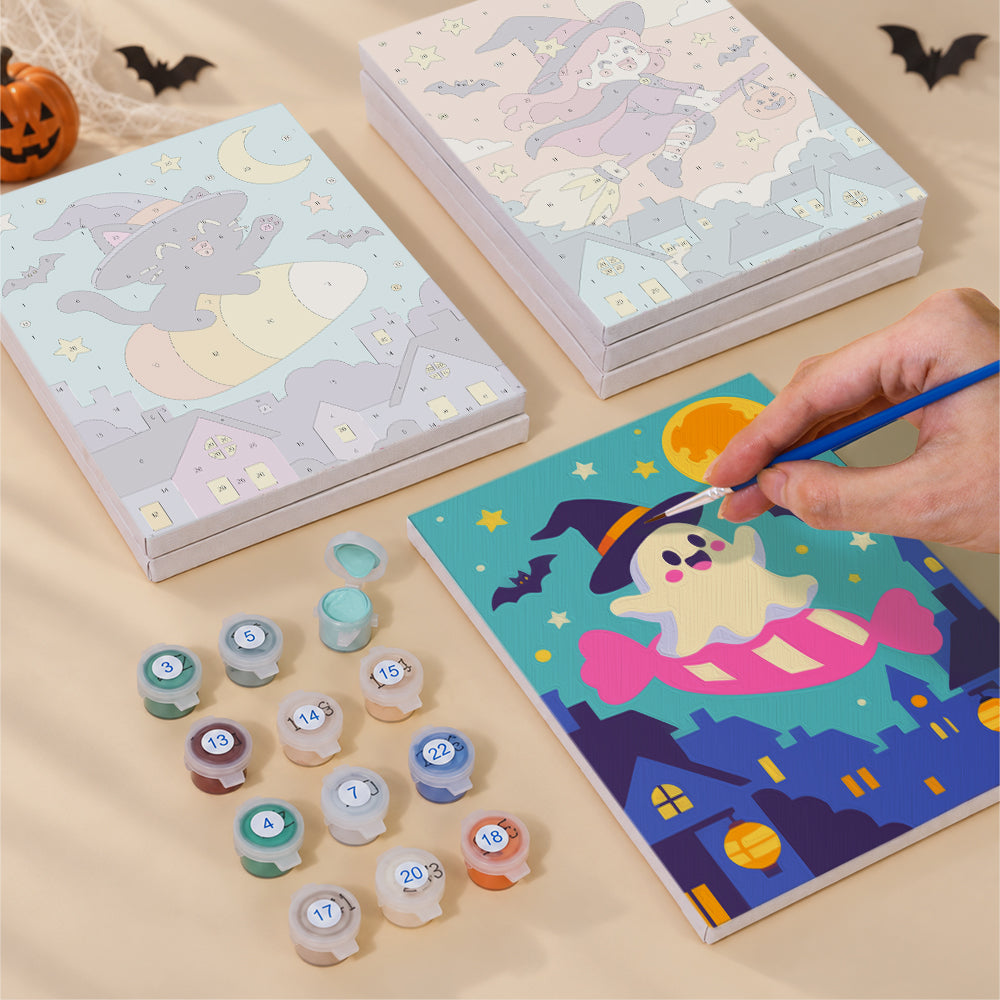 Bright Halloween Night mini paint by numbers – image 4