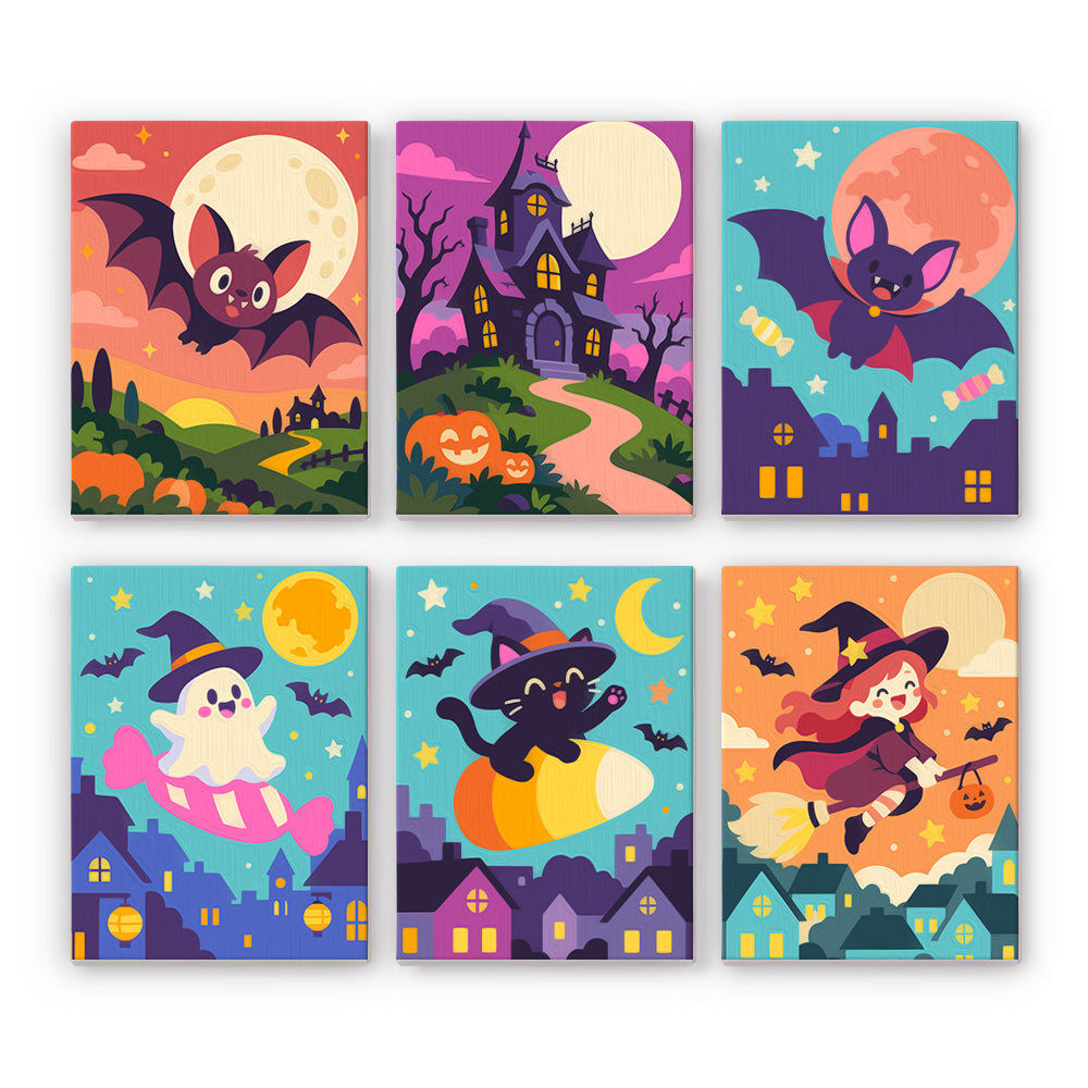Bright Halloween Night mini paint by numbers – image 7