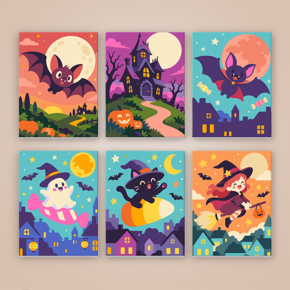 Bright Halloween Night mini paint by numbers – image 8