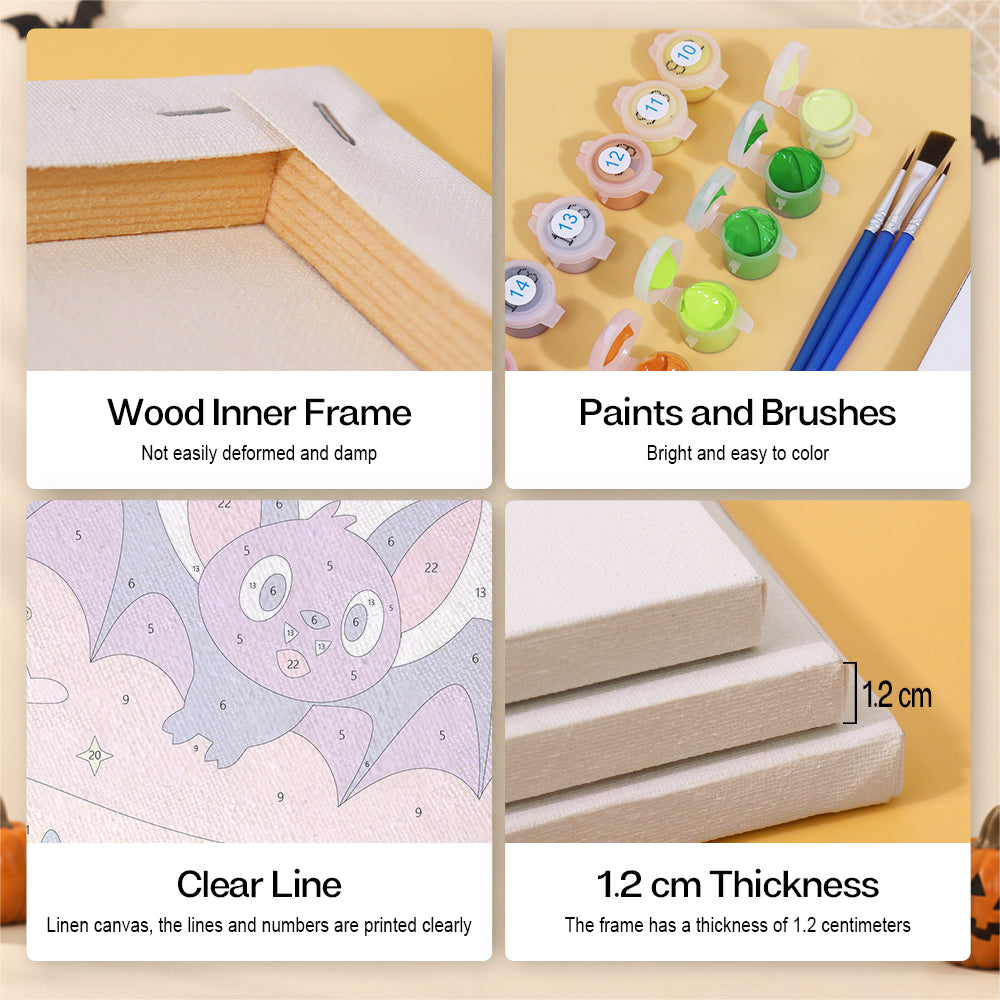 Bright Halloween Night mini paint by numbers – image 9