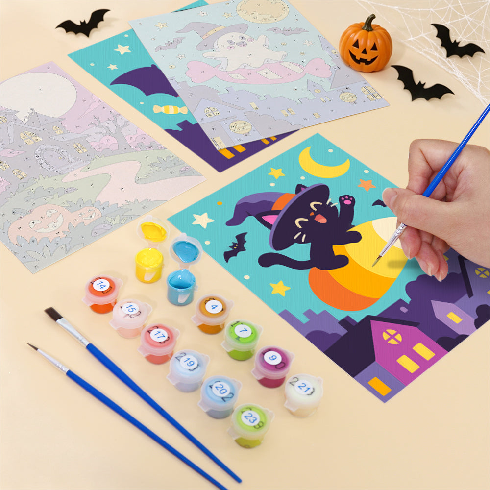 Bright Halloween Night mini paint by numbers – image 12