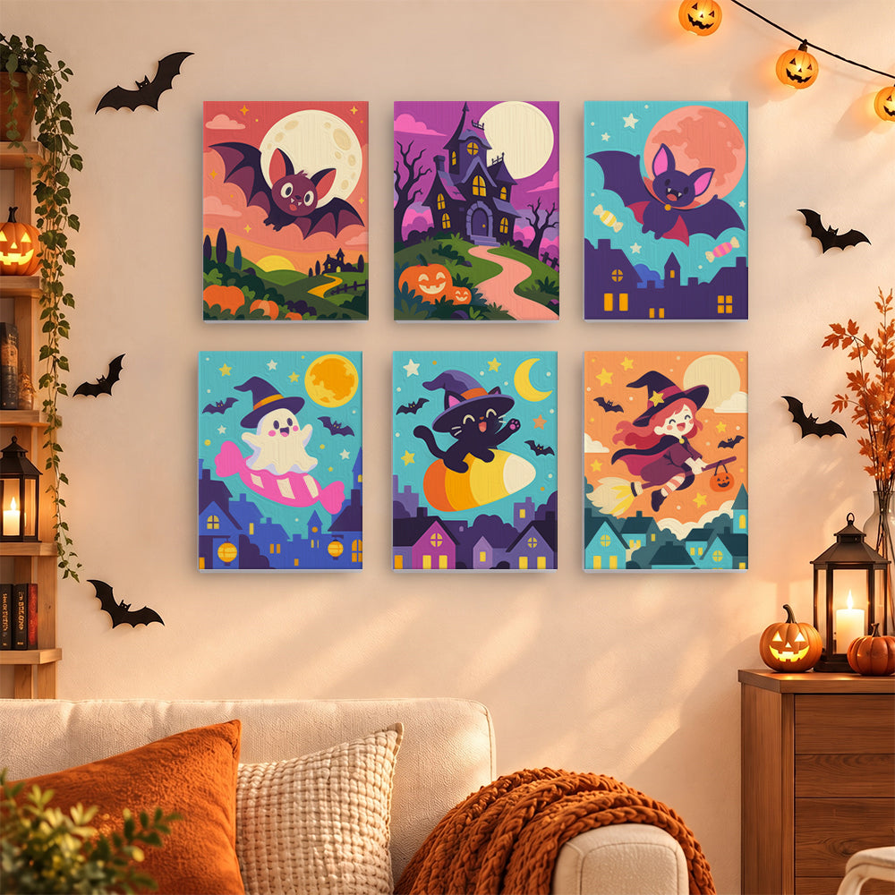 Bright Halloween Night mini paint by numbers – image 15