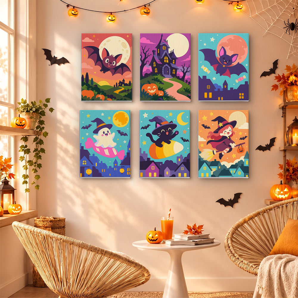 Bright Halloween Night mini paint by numbers – image 16