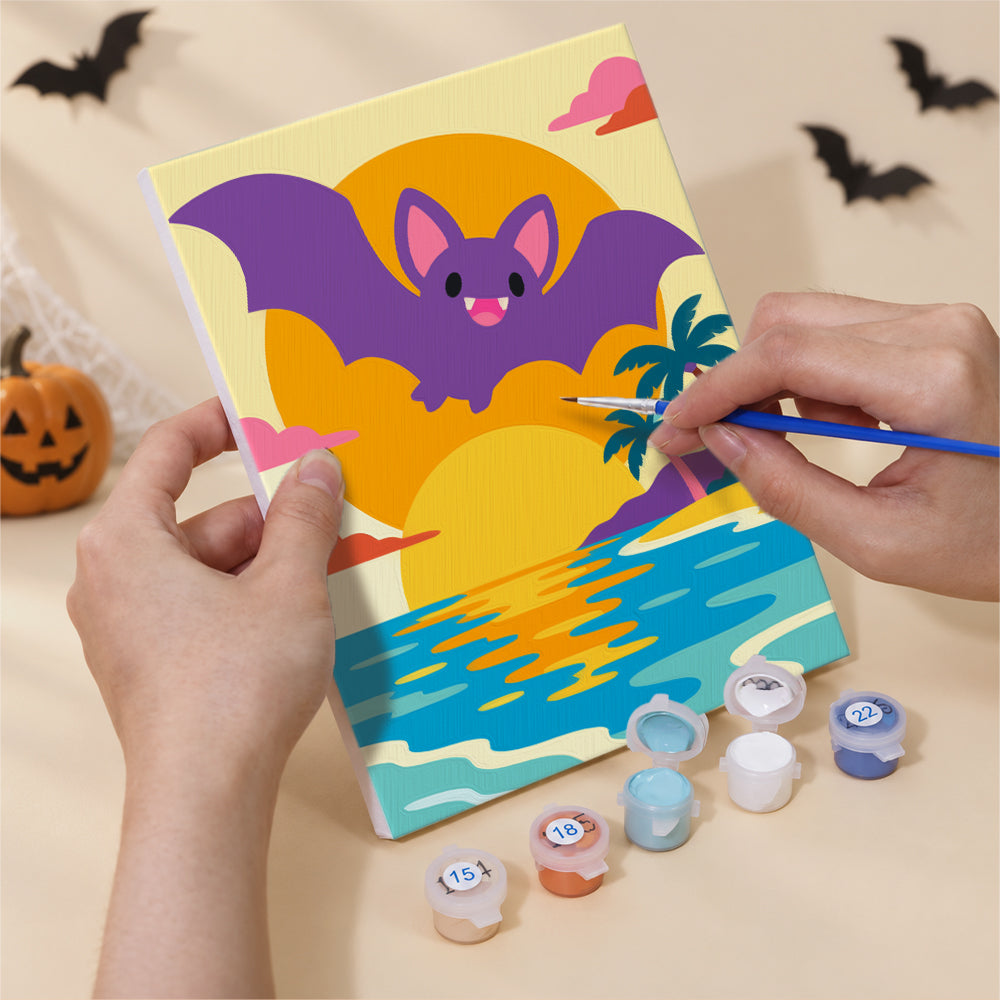 Halloween Beach Vacation mini paint by numbers – image 5