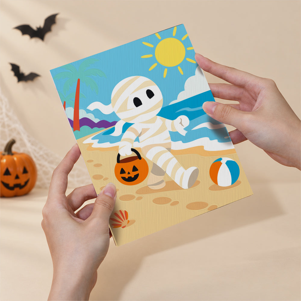 Halloween Beach Vacation mini paint by numbers – image 6