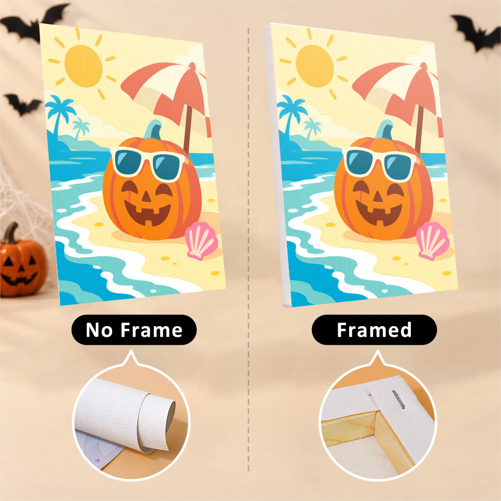 Halloween Beach Vacation mini paint by numbers – image 13