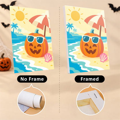 Halloween Beach Vacation mini paint by numbers – image 13