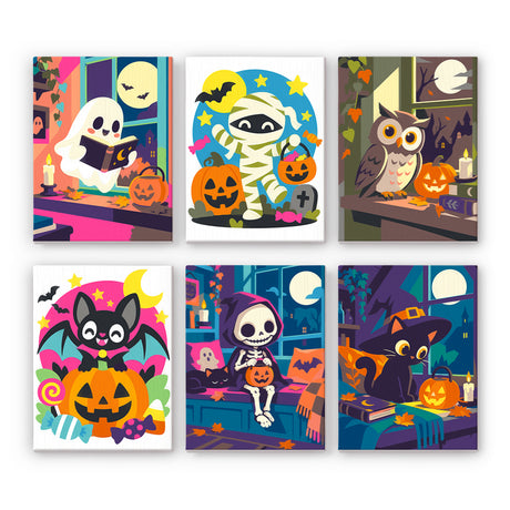 Colorful Trick or Treat Night mini paint by numbers – image 7