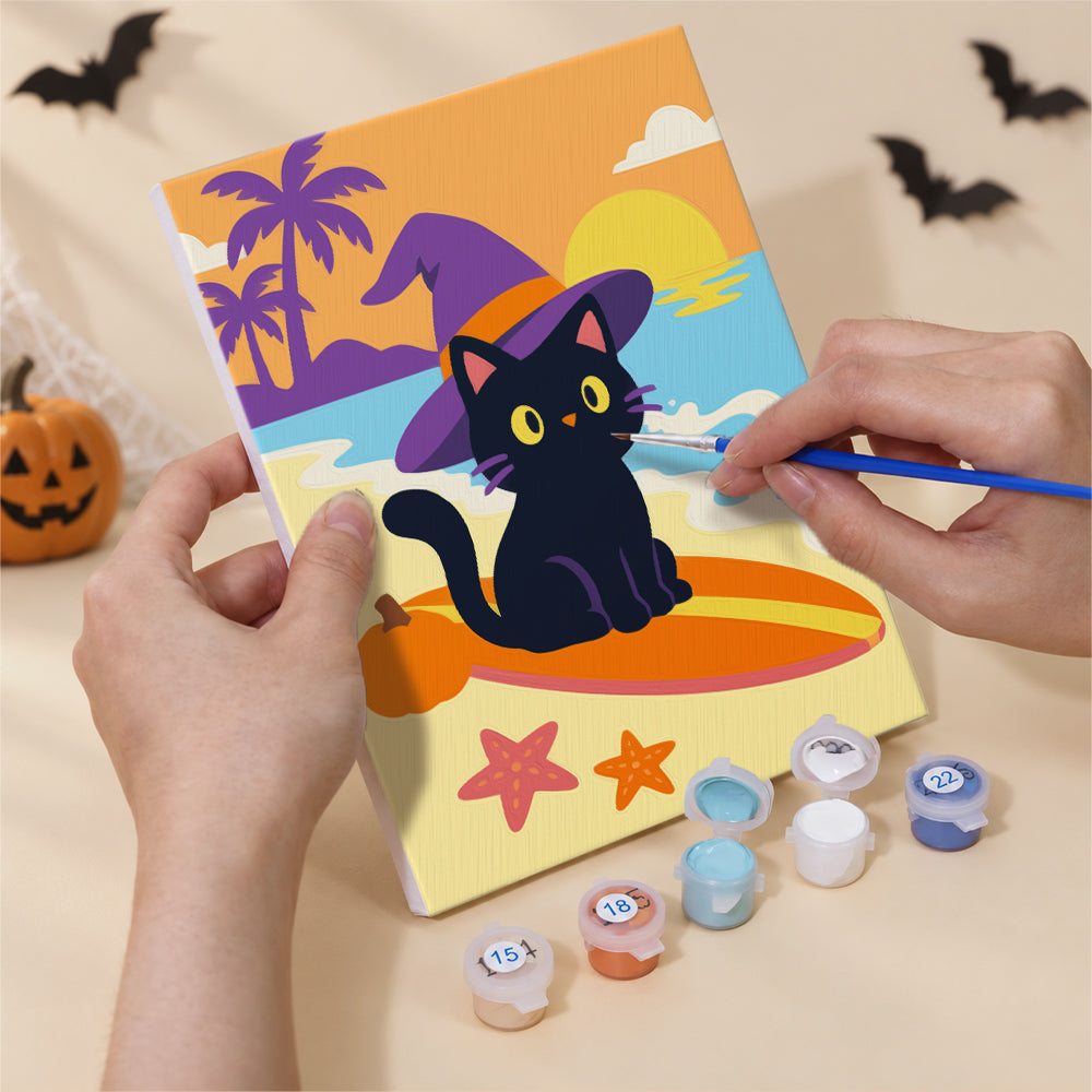 Pastel Halloween Beach mini paint by numbers – image 5