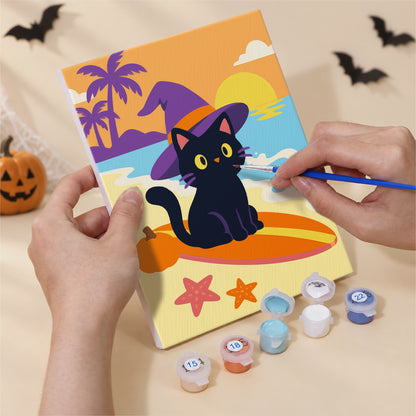 Pastel Halloween Beach mini paint by numbers – image 5