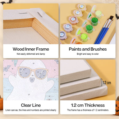 Pastel Halloween Beach mini paint by numbers – image 9