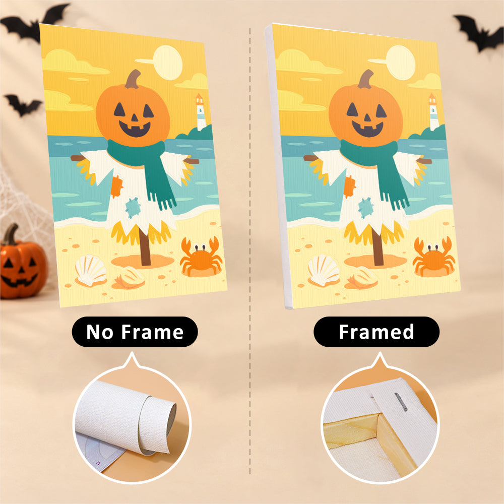 Pastel Halloween Beach mini paint by numbers – image 13