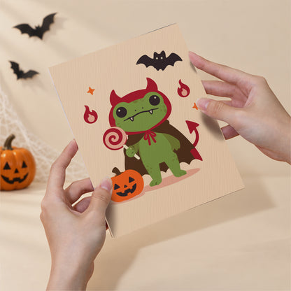 Costumed Halloween Frogs mini paint by numbers – image 6