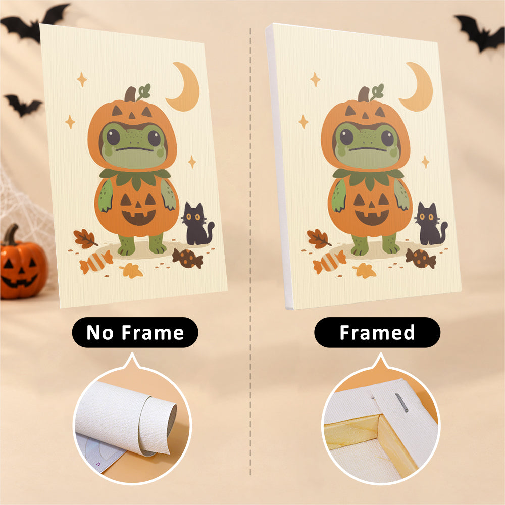 Costumed Halloween Frogs mini paint by numbers – image 13