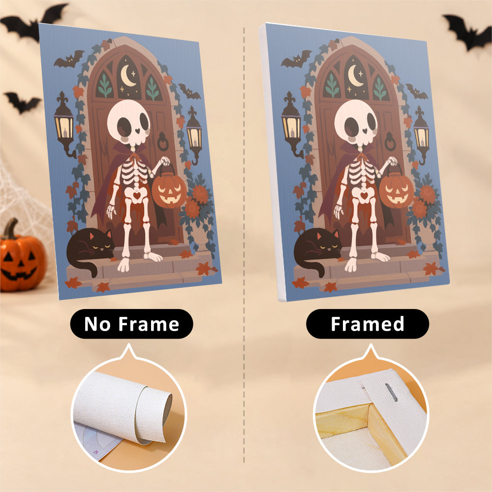Cozy Folk Art Skeleton mini paint by numbers – image 13