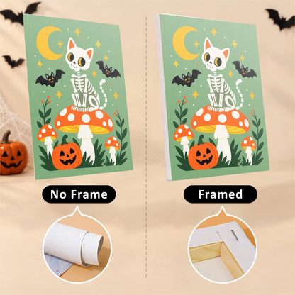 Toadstool Frog Witch and Bats mini paint by numbers – image 13