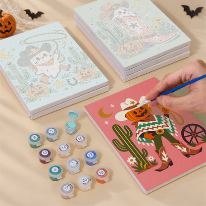 Wild West Skeleton Cowboys mini paint by numbers – image 4