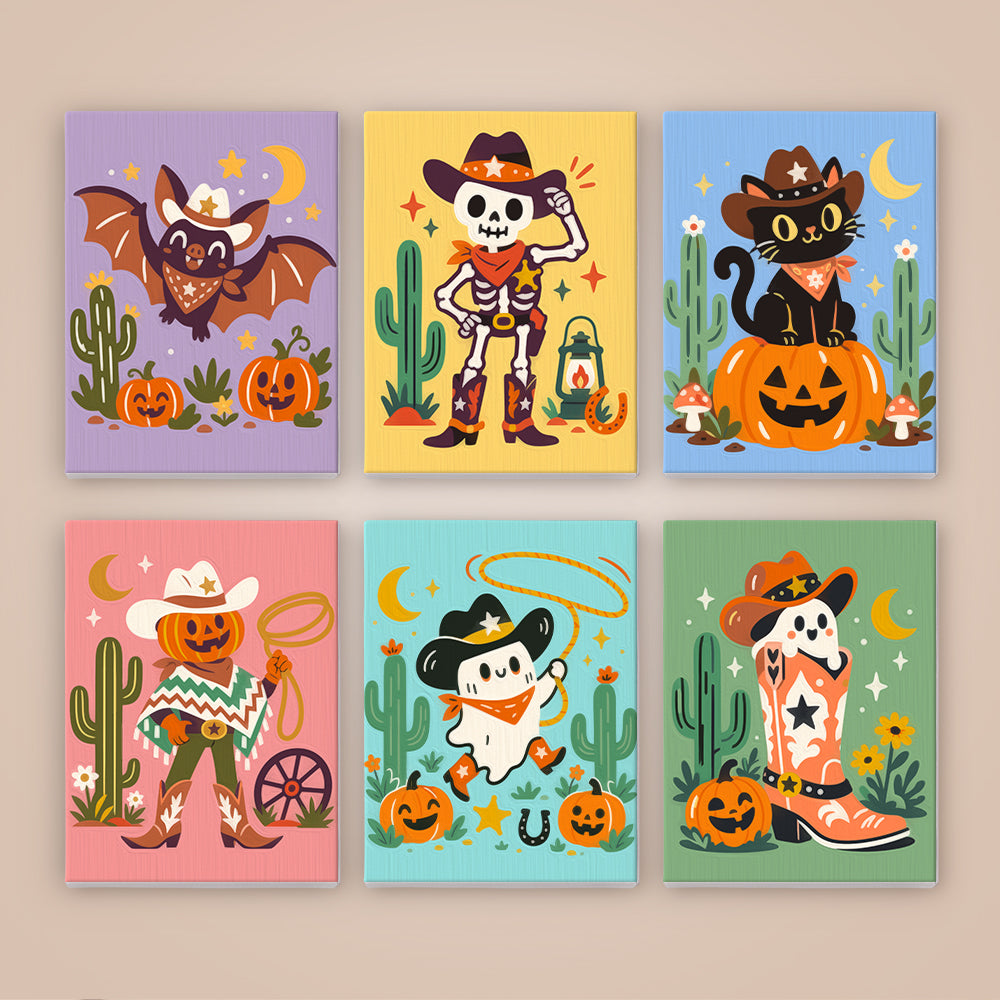Wild West Skeleton Cowboys mini paint by numbers – image 8