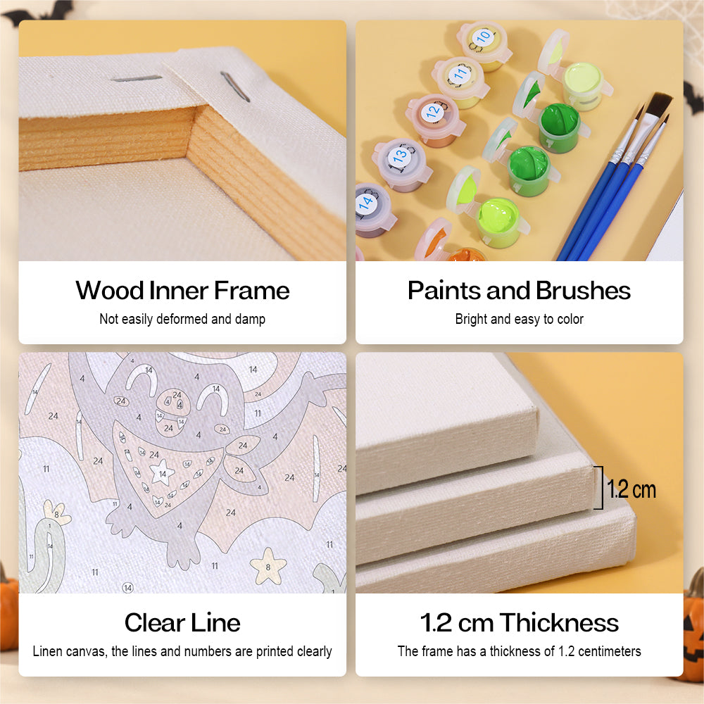 Wild West Skeleton Cowboys mini paint by numbers – image 9